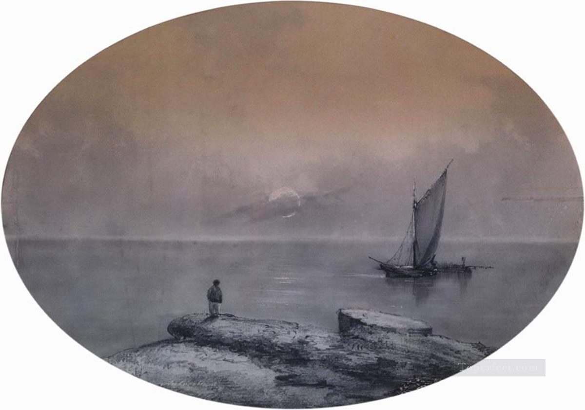 海の上のイワン・アイヴァゾフスキー油絵